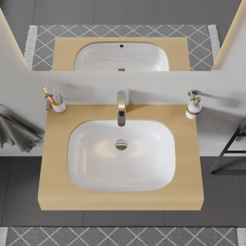 Duravit D-Code aláépíthető mosdó fehér Magasfényű 560 mm (0338560000)