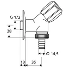 Schell Comfort mosógépcsap G 1/2 col ferdeülésű 033860699