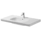 Duravit D-CODE alulról beépíthető mosdó 100x48 felülnézeti műszaki rajza