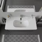 Duravit D-CODE alulról beépíthető mosdó 100x48 cm fehér 03421000002