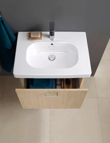 Duravit D-Code Mosdó fehér Magasfényű 650 mm (03426500002)