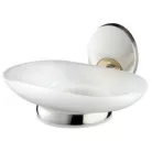 Bisk PASSION fali szappantartó mattüveggel króm arany (03559)