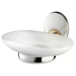   Bisk PASSION fali szappantartó mattüveggel króm arany (03559)