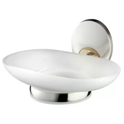 Bisk PASSION fali szappantartó mattüveggel króm arany (03559)