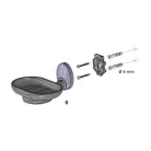 Bisk PASSION fali szappantartó mattüveggel króm arany (03559)