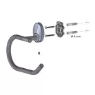 Bisk PASSION fedél nélküli WC papír tartó króm arany (03572)