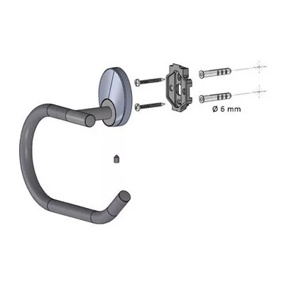 Bisk PASSION fedél nélküli WC papír tartó króm arany (03572)