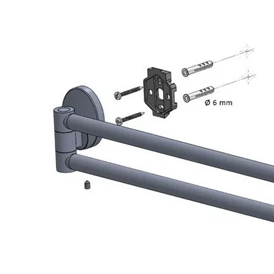 Bisk PASSION króm arany kétágú törölközőtartó (03575)