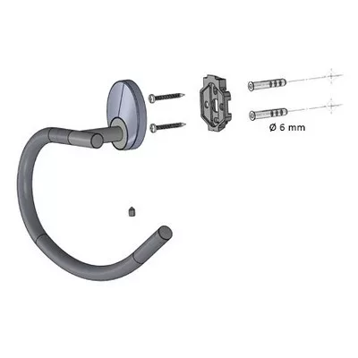 Bisk PASSION króm arany törölközőtartó gyűrű (03578)