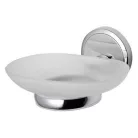 Bisk Seduction króm szappantartó üveg betéttel (03580)