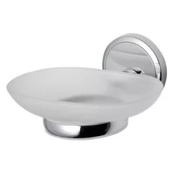 Bisk Seduction króm szappantartó üveg betéttel (03580)