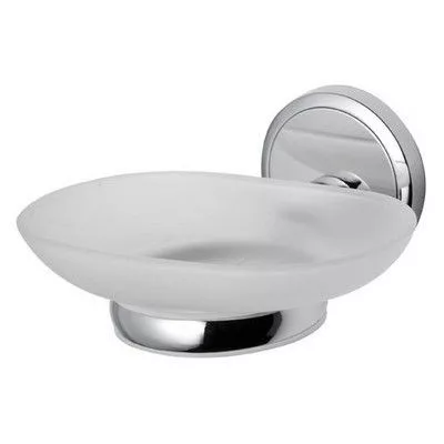 Bisk Seduction króm szappantartó üveg betéttel (03580)