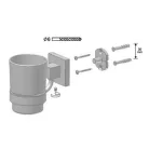 Bisk Seduction króm üvegpohár tartóval (03584)