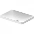 Duravit D-Neo felülről beépíthető mosdó csaplyuk nélkül 60x44 0358600079 rajza