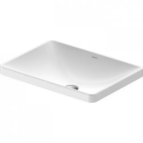 Duravit D-Neo felülről beépíthető mosdó csaplyuk nélkül 60x44 0358600079 rajza