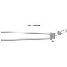 Bisk Seduction króm kétágú törölközőtartó (03588)