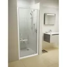 Ravak Pivot PDOP1-90 zuhanyajtó Fehér / Króm+transparent
