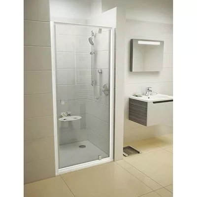 Ravak Pivot PDOP1-90 zuhanyajtó Fehér / Króm+transparent