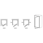 Ravak Pivot PDOP1-90 zuhanyajtó szatén+transparent
