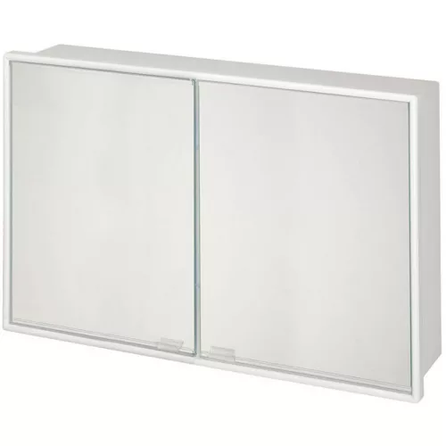 Bisk Daphne telitükrös szekrény fehér műanyag 04256