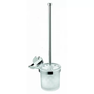 Bisk LUNE WC papír tartó mattüveg króm (05033)