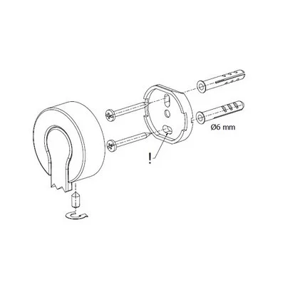 Bisk VENTURA króm törölközőtartó (05315)