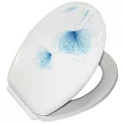 Bisk Yucca WC ülőke fehér PP műanyag Easy 80651 rajza