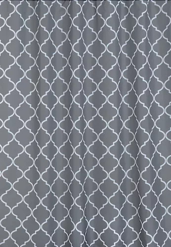 Bisk Nicesea 06854 Orient 3 Gray 180x200 textil zuhanyfüggöny karikával (06854)