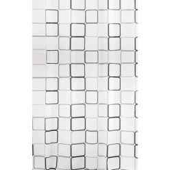 Bisk Malta 2 műanyag PEVA zuhanyfüggöny (06894)