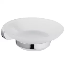 Bisk Go szappantartó üvegtállal króm 07021