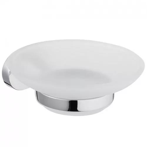 Bisk Go szappantartó üvegtállal króm 07021