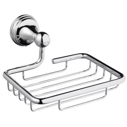 Bisk One rácsos szappantartó króm 07048