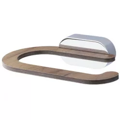 Bisk Bergen fedél nélküli wc papír tartó króm fa 07061