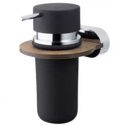 Bisk Bergen folyékony szappanadagoló kerámia króm fa 07101