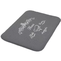 Bisk Home memórihabos fürdőszobai szőnyeg szürke 40x60 07493