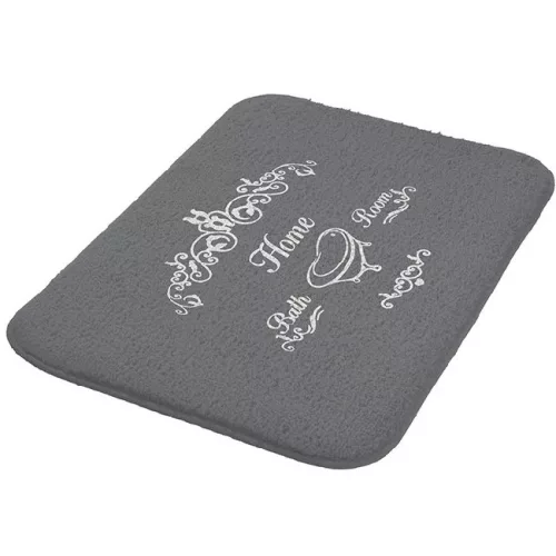 Bisk Home memórihabos fürdőszobai szőnyeg szürke 40x60 07493