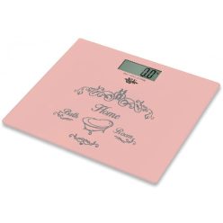 Bisk digitális személymérleg rózsaszín 07542