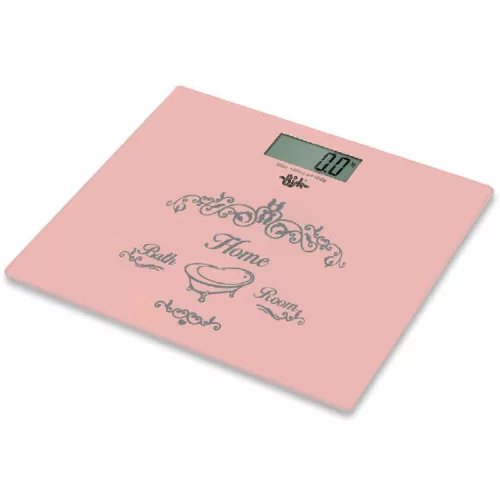 Bisk digitális személymérleg rózsaszín 07542