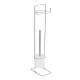 Bisk BASIC 07559 Square króm álló wc papír és wc kefe tartó (07559)
