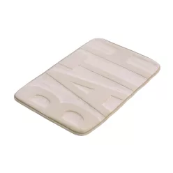   Bisk BASIC 07898 BATH feliratos fürdőszobai szőnyeg, bézs new (07898)