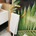 Bisk Nature Gold törölkölző tartó gyűrű arany 07951