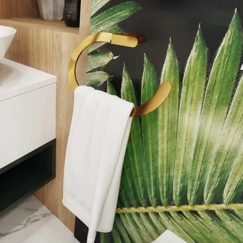 Bisk Nature Gold törölkölző tartó gyűrű arany 07951