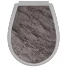 Bisk Lilia WC ülőke pálma mintás PP műanyag Easy 80377 rajza