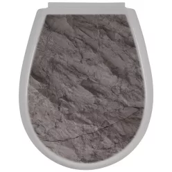Bisk Lilia WC ülőke pálma mintás PP műanyag Easy 80377 rajza