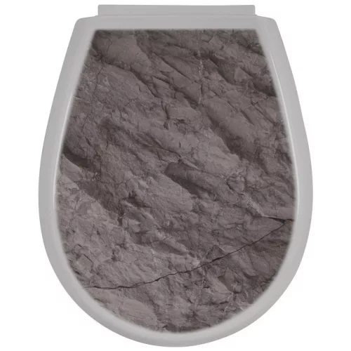 Bisk Lilia WC ülőke pálma mintás PP műanyag Easy 80377 rajza