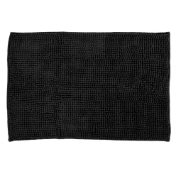   Bisk BASIC 08126 zsenília fürdőszobai szőnyeg, fekete new (08126)