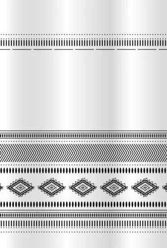 Bisk Nicesea 08178 ETNO BLACK/WHITE 180x200 TEXTIL zuhanyfüggöny (08178)