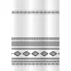 Bisk Nicesea 08178 ETNO BLACK/WHITE 180x200 TEXTIL zuhanyfüggöny (08178)