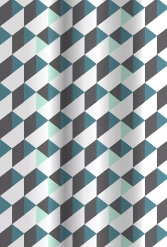 Bisk Nicesea 08227 ZETA MULTI 180x200 PEVA zuhanyfüggöny (08227)