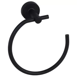   Bisk FOR YOU BLACK 08260 törölközőgyűrű matt fekete (08260)